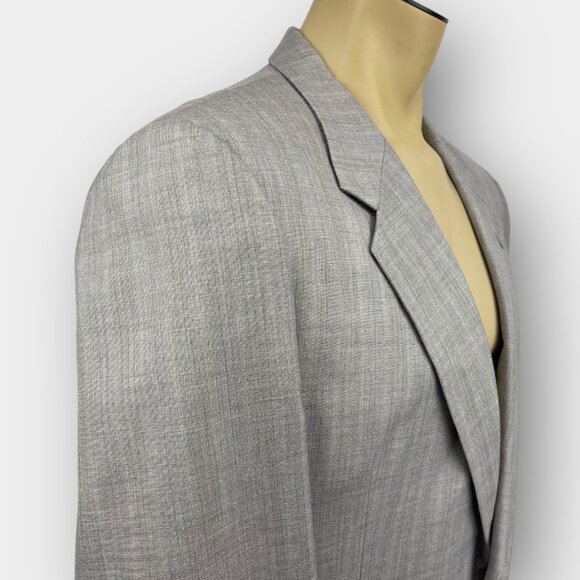 Sid Landen Merit Benchmark Men's 2-Piece Suit‎ Gray 42R Flat Front Pants 38x31 - Picture 4 of 16